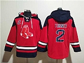 Men's Boston Red Sox #2 Justin Turner Red Ageless Must-Have Lace-Up Pullover Hoodie,baseball caps,new era cap wholesale,wholesale hats